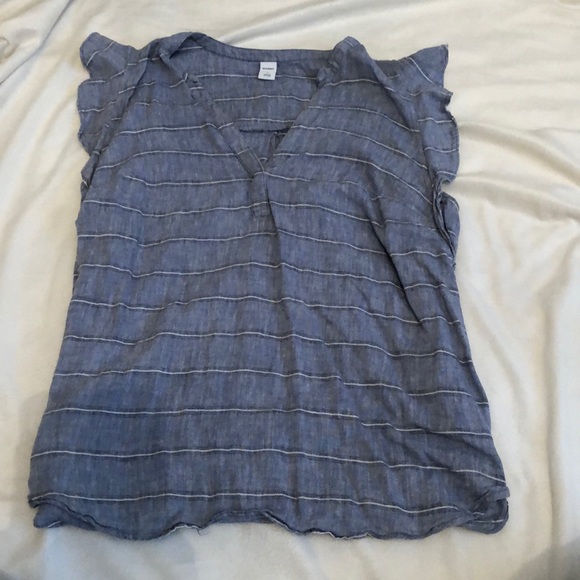 Old Navy Blue Striped Top - Picture 1 of 1